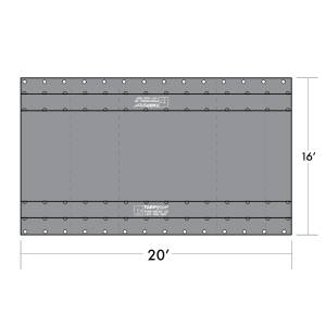 16' x 20' Import Steel Tarp