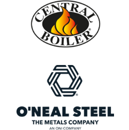 Central Boiler logo and O'Neal Steal logo